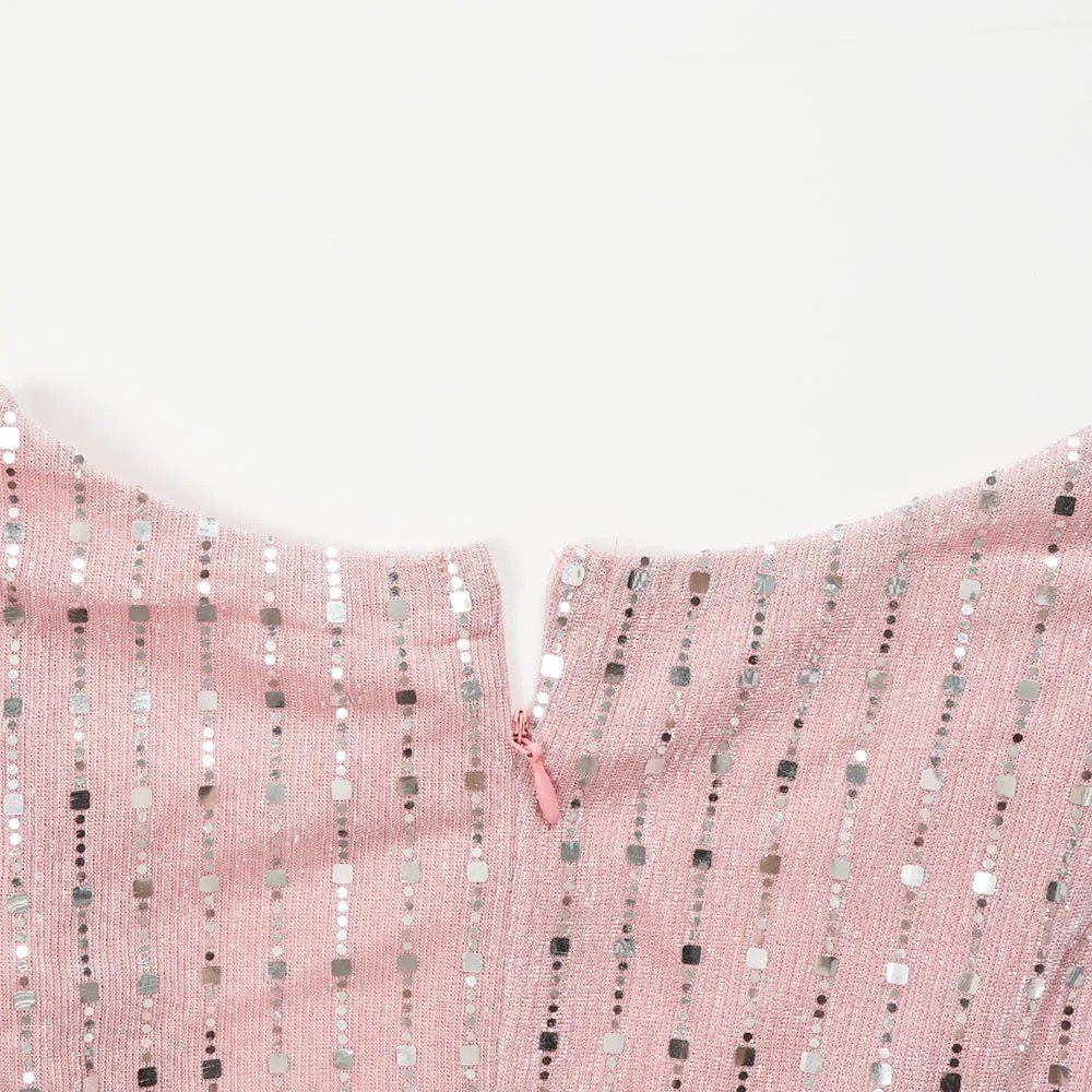 Robes Maxi de luxe à paillettes, manches longues