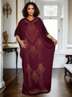 Robe en strass en manches chauve-souris – Image 2