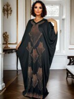 Robe en strass en manches chauve-souris – Image 4