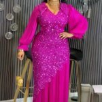 Robes élégantes grande taille à paillettes