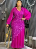 Robes élégantes grande taille à paillettes