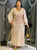 Robes élégantes grande taille à paillettes – Image 3