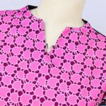 Robe bohème en col  v à manches longues ample longue – Image 8