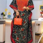 Robe Maxi longue Vintage manches chauve-souris