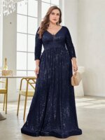 Robe de soirée de luxe à paillettes – Image 3