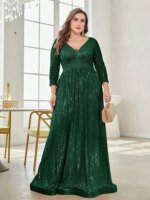 Robe de soirée de luxe à paillettes – Image 5
