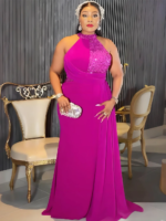 Robes  Dashiki à paillettes, robe de soirée de mariage élégante – Image 3