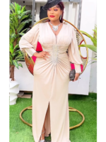 Robes Dashiki Ankara en Satin, Maxi – Image 4