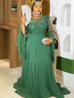 Robes Dashiki paillettes à manches longues élégante – Image 3