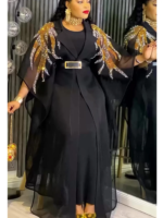 Ensemble 2 pièces Dashiki diamant grande taille femme Turquie – Image 4