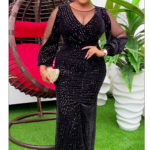 Robe de soirée à paillettes caftan