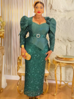 Robes africaines élégantes à paillettes, nouvelle collection 2026 – Image 3