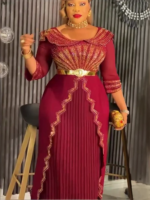 Robe longue élégante turquie robe de soirée de mariage musulmane – Image 2