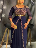 Robe longue élégante turquie robe de soirée de mariage musulmane – Image 3