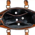 Femmes fourre-tout en cuir & peau de vache – Image 6