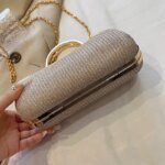 Sac de soirée à chaîne sac sous les bras Vintage – Image 5