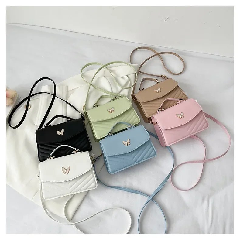 sac carré PU polyvalent et à la mode