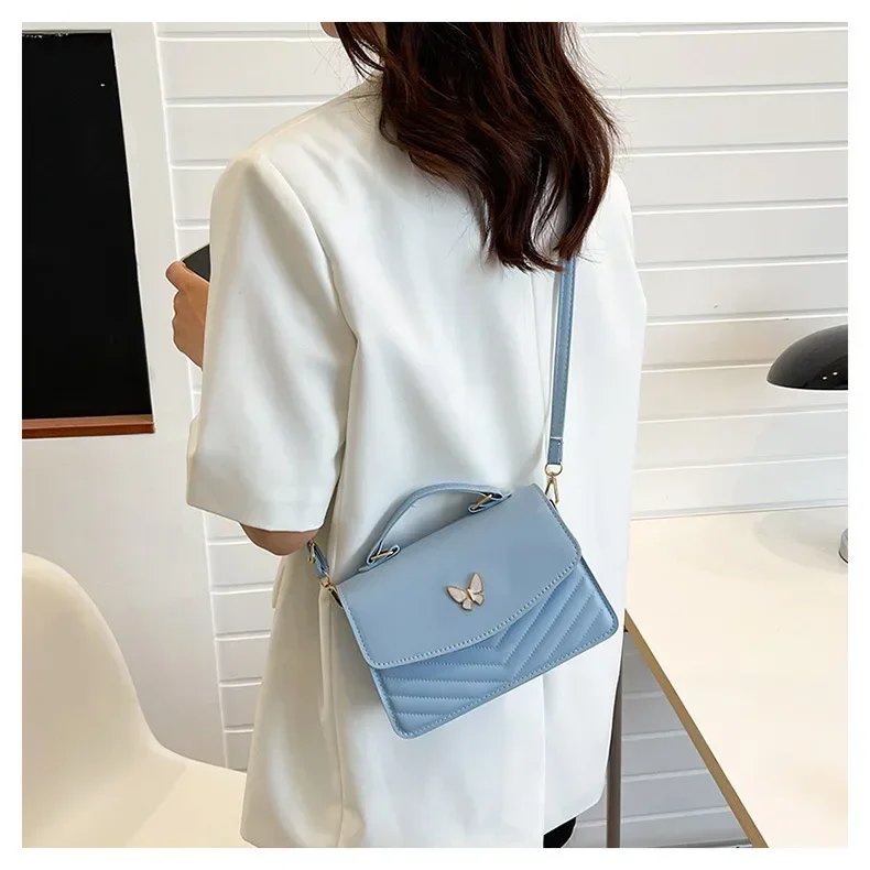 sac carré PU polyvalent et à la mode