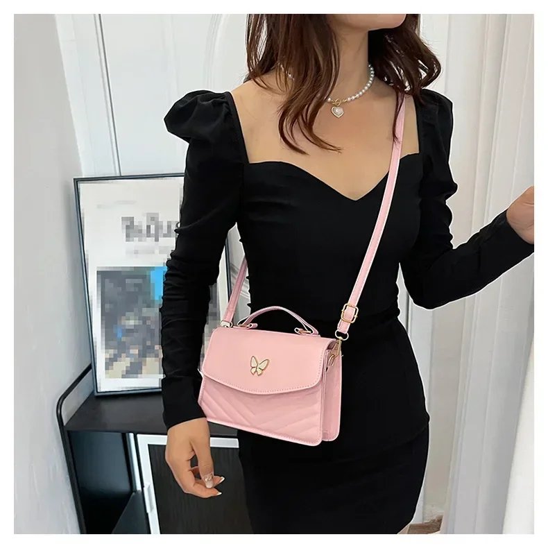 sac carré PU polyvalent et à la mode