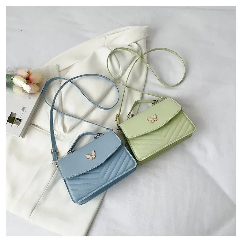 sac carré PU polyvalent et à la mode