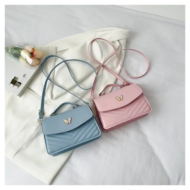 sac carré PU polyvalent et à la mode