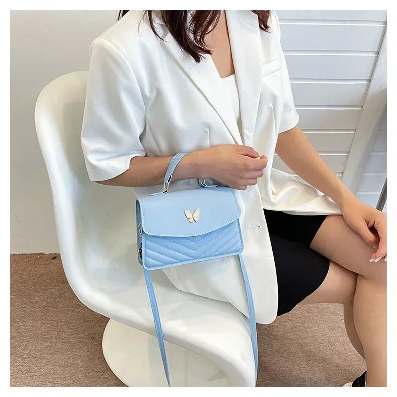 sac carré PU polyvalent et à la mode