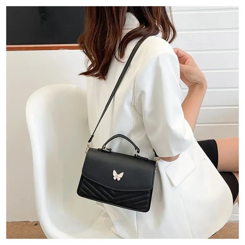 sac carré PU polyvalent et à la mode