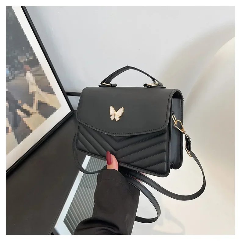 sac carré PU polyvalent et à la mode