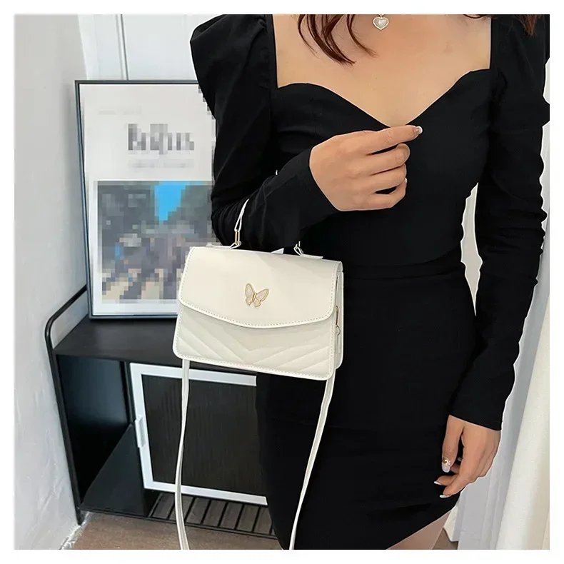 sac carré PU polyvalent et à la mode