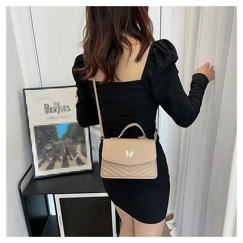 sac carré PU polyvalent et à la mode