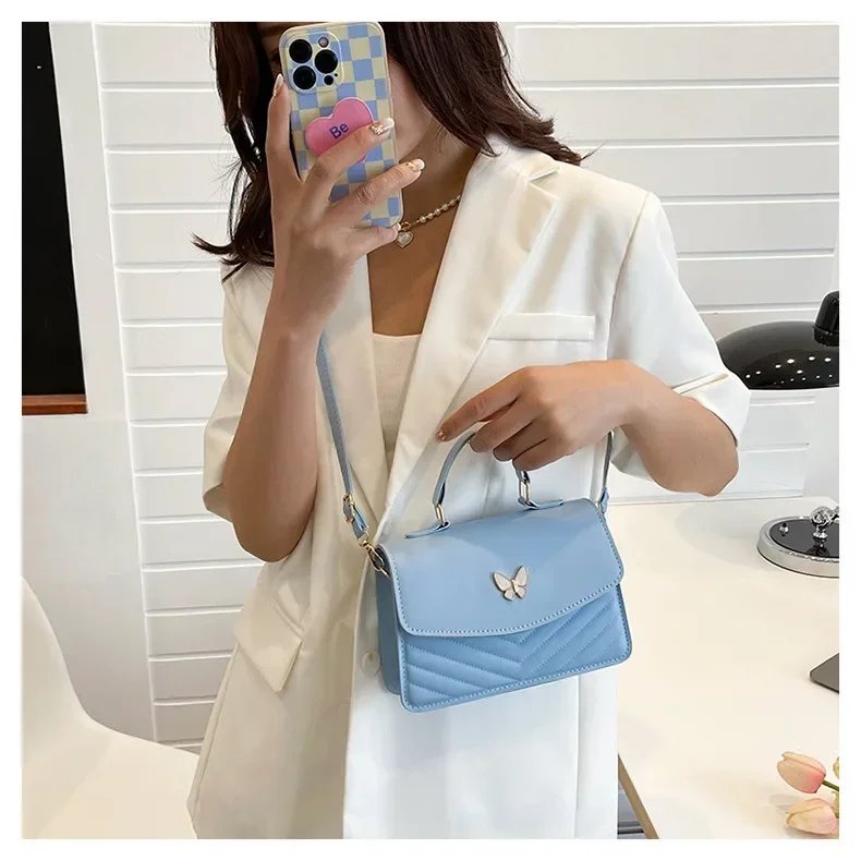 sac carré PU polyvalent et à la mode