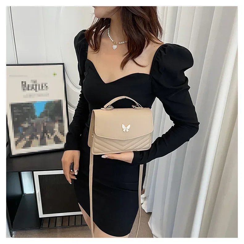 sac carré PU polyvalent et à la mode