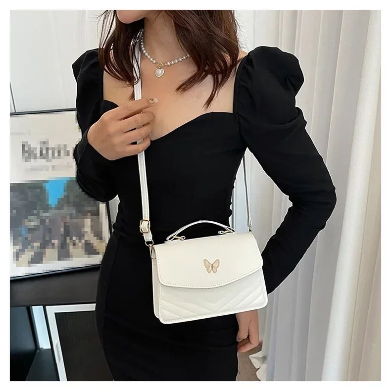 sac carré PU polyvalent et à la mode