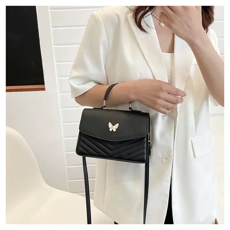 sac carré PU polyvalent et à la mode