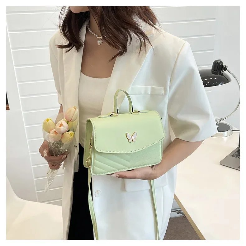 sac carré PU polyvalent et à la mode