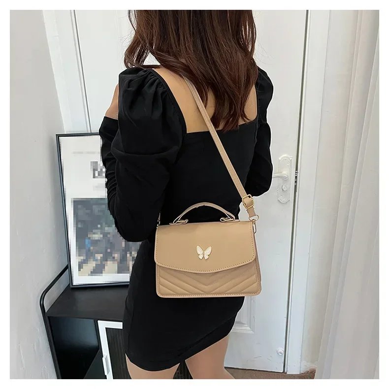 sac carré PU polyvalent et à la mode