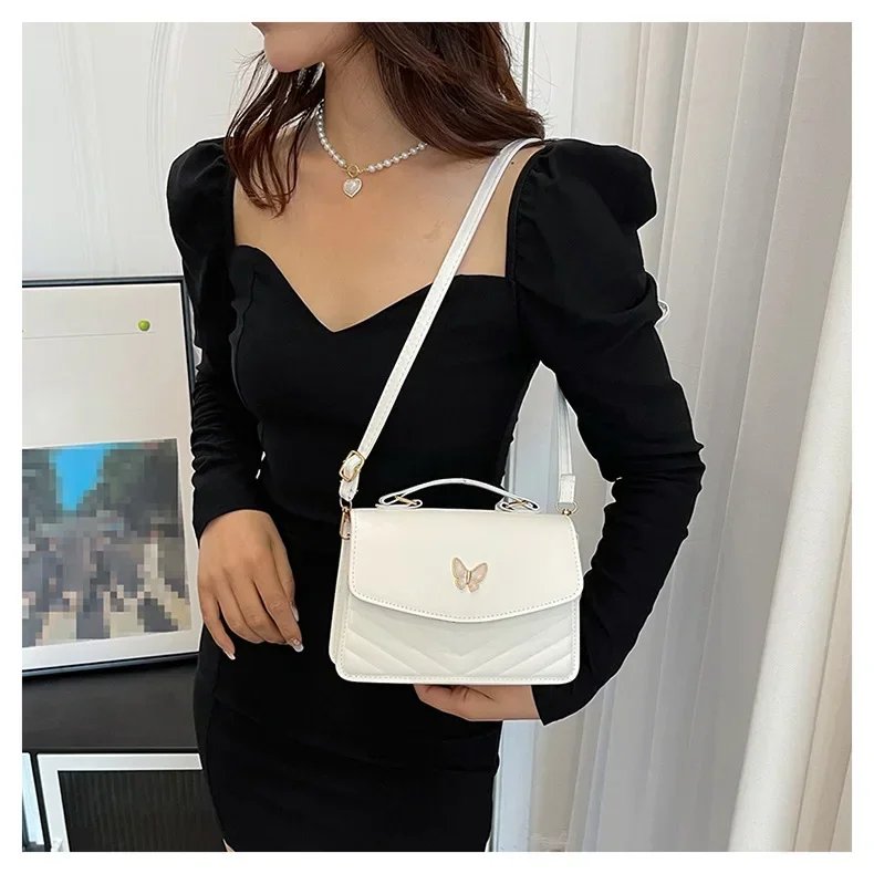 sac carré PU polyvalent et à la mode