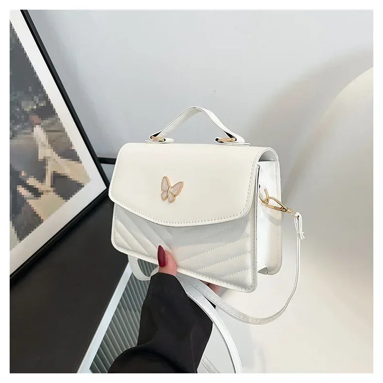 sac carré PU polyvalent et à la mode