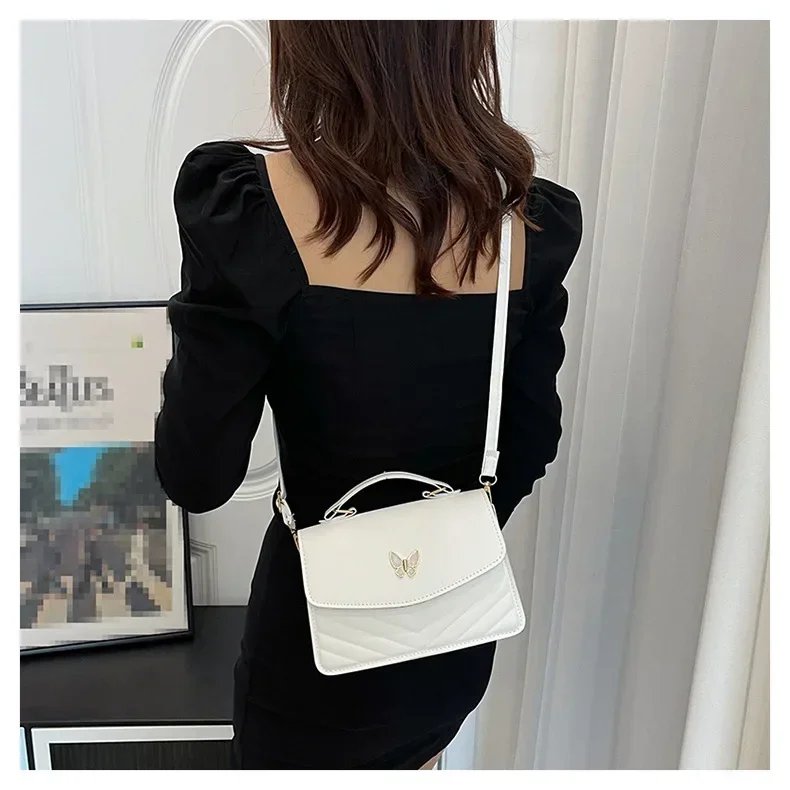 sac carré PU polyvalent et à la mode