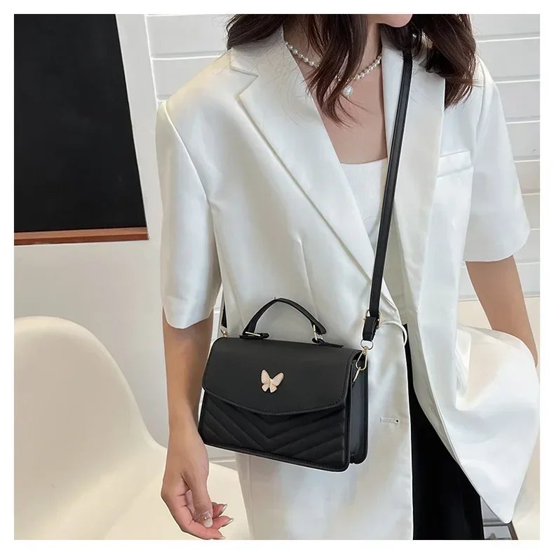 sac carré PU polyvalent et à la mode