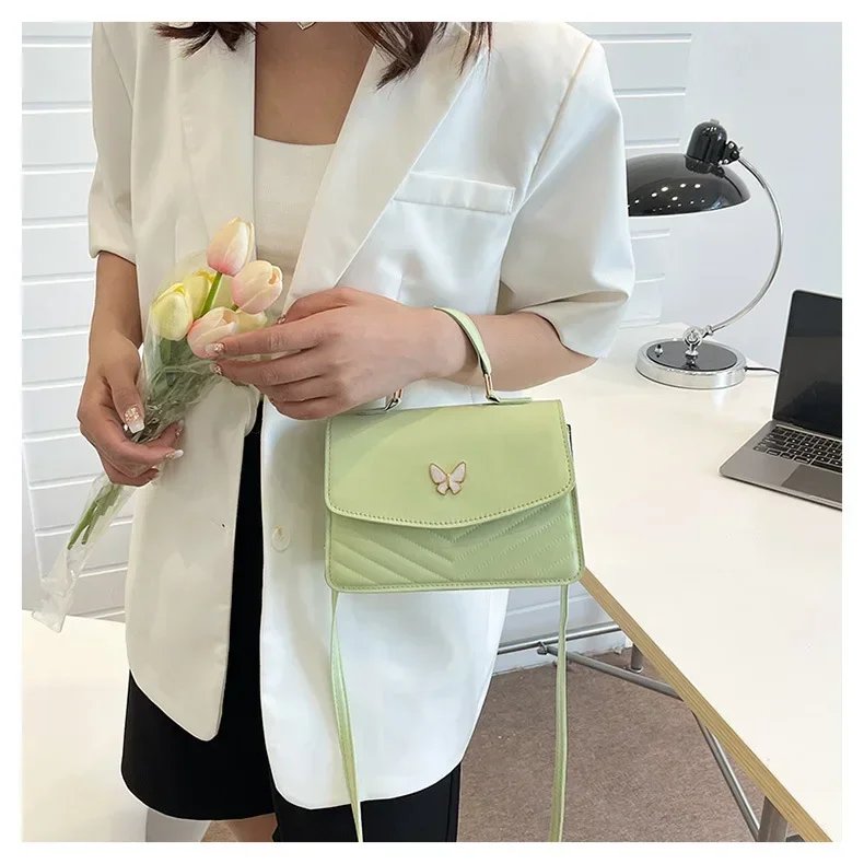 sac carré PU polyvalent et à la mode