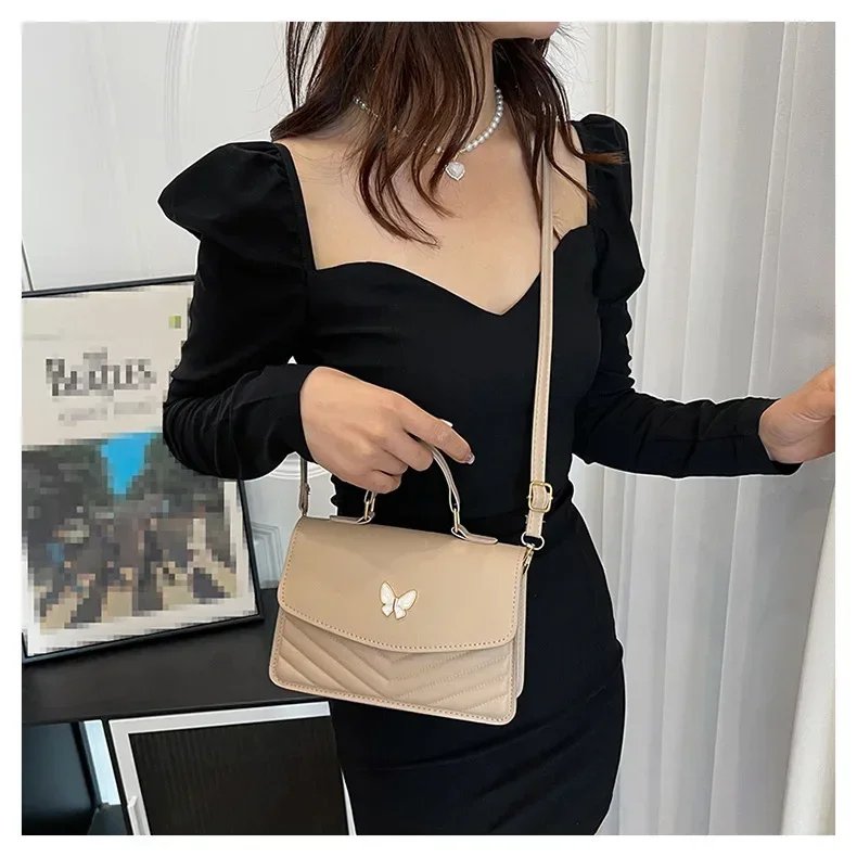 sac carré PU polyvalent et à la mode