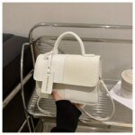 Sac à main femme élégant motif géométrique – Bandoulière tendance