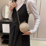 Sac disco femme brillant à chaîne – Minaudière soirée tendance – Image 3