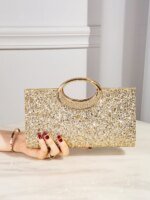 Sac à main brillant luxueux – Sac de soirée élégant à chaîne – Image 3