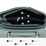 Sac à main en cuir femme – Sac bandoulière messager tendance – Image 3