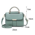 Sac à main en cuir femme – Sac bandoulière messager tendance – Image 6