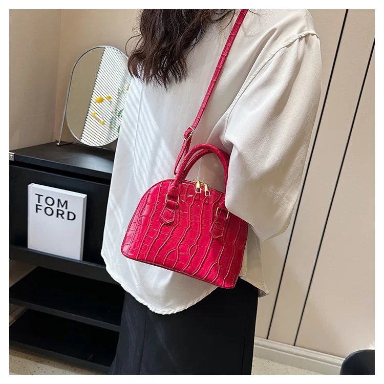 Sac à main rétro femme cuir PU crocodile – Sac bandoulière