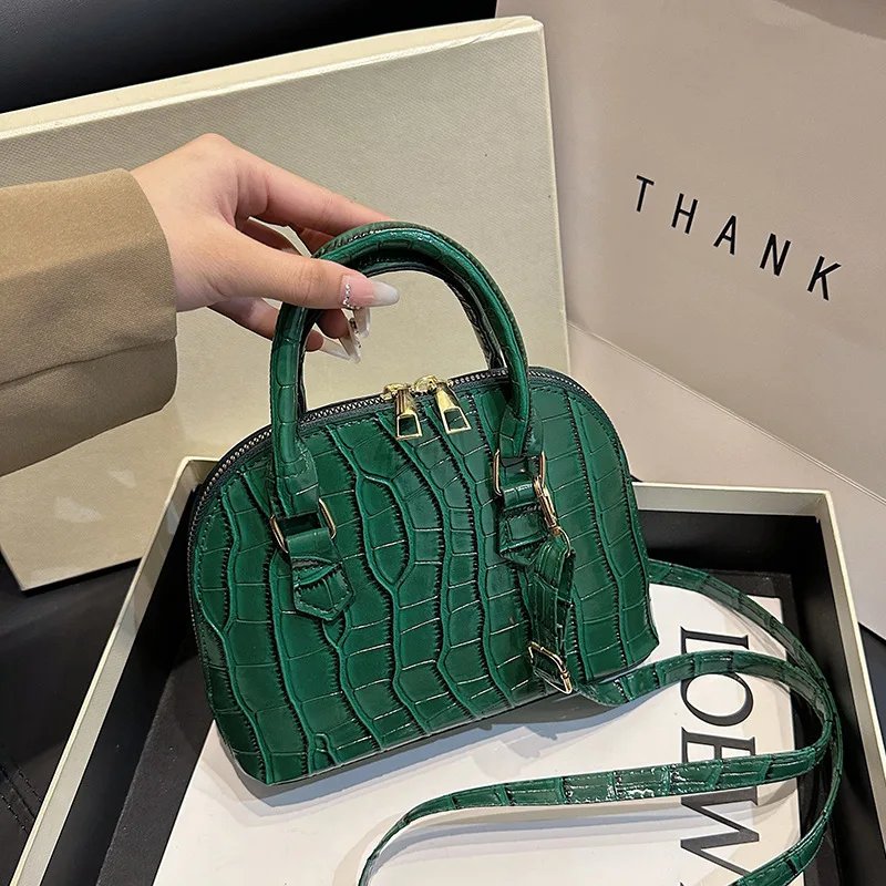 Sac à main rétro femme cuir PU crocodile – Sac bandoulière