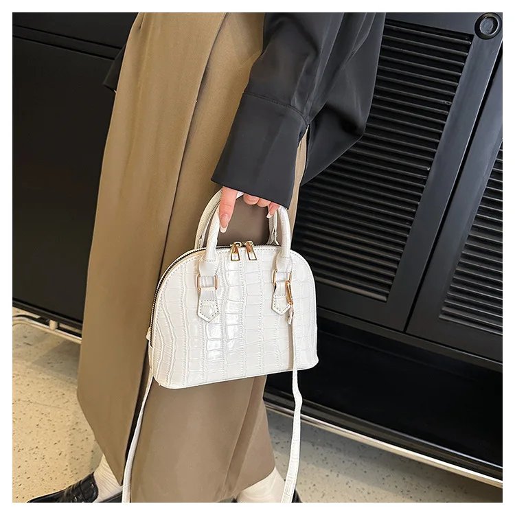 Sac à main rétro femme cuir PU crocodile – Sac bandoulière